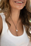 Silver Baroque Pearl Necklace Gold