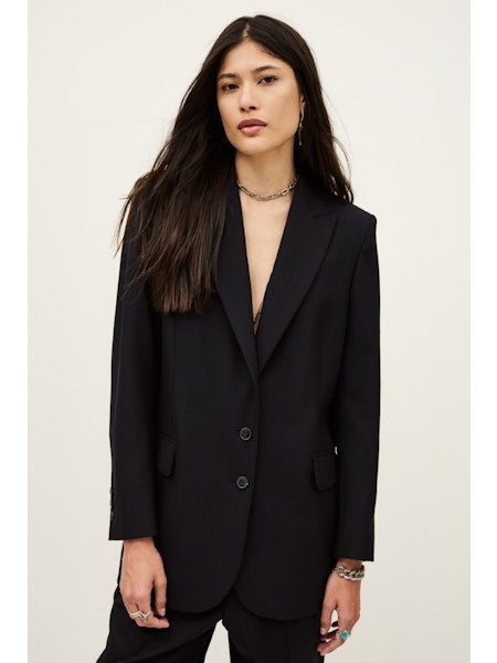 Nacy single breasted blazer with front flap pockets from ba&sh