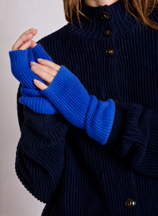 Leopoldine Wrist Warmer Cobalt