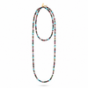 Long Beaded Necklace Turquoise