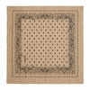 silk paisley print scarf flat lay