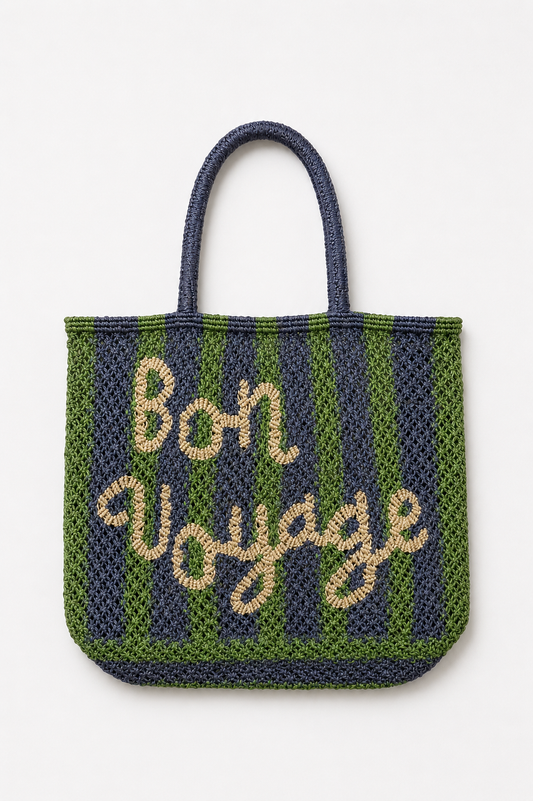Barry Bon Voyage Bag Stripe Green/Blue