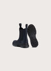 Blue waterproof chelsea boots