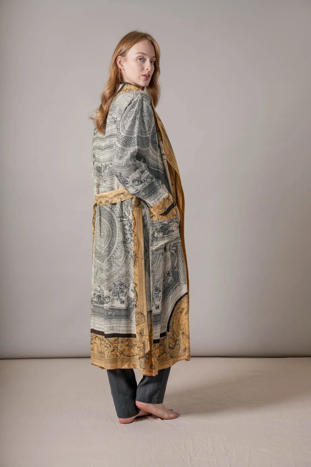 Gold Robe Rear View Cherub Gold Gown – Sass & Edge