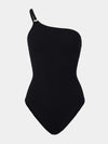 Black one shoulder swimsuit from HunzaG