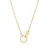 Gold Plated Sterling silver necklace with joined circle charms