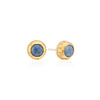 Blue stone stud earrings 