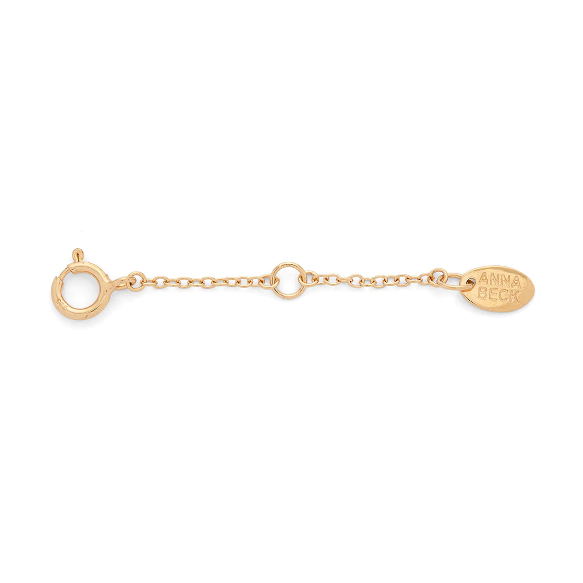 Delicate gold extender chain 2 inches