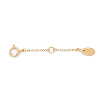 Delicate gold extender chain 2 inches