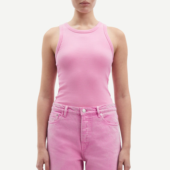 Pink rib vest 