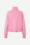 pink turtleneck jumper