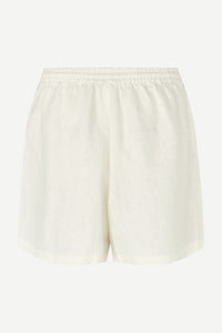 Linen cotton lined shorts with an elasticated waistband and drawstring waist