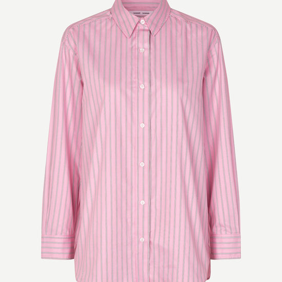 pink stripe oversized shirt 