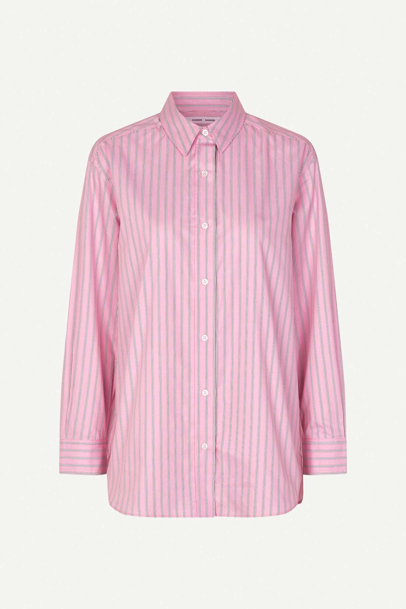 pink stripe oversized shirt 