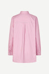 pink stripe oversized shirt  rear view 