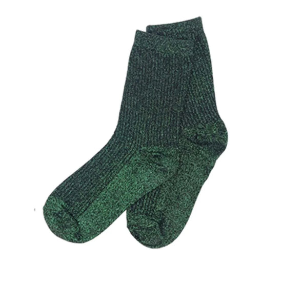 Green Glitter socks