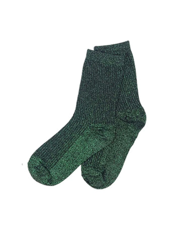 Green Glitter socks