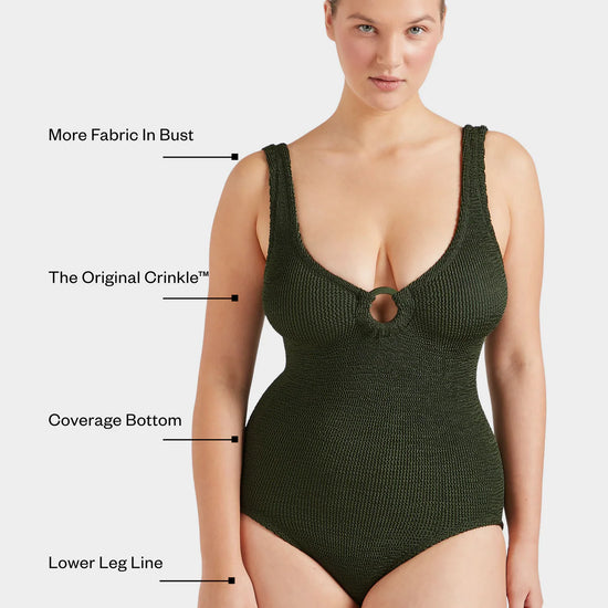 Green one size swimsuit from HunzaG