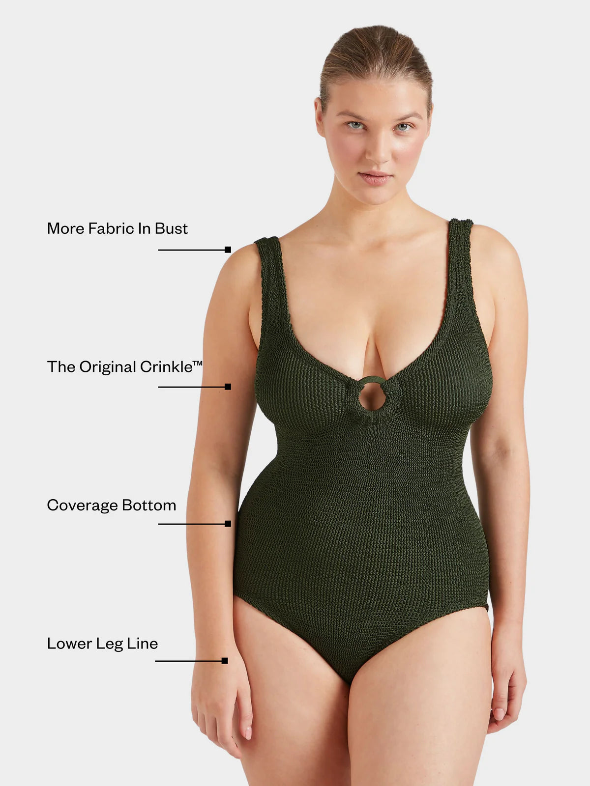 Green one size swimsuit from HunzaG