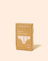 High rise lace trimmed knickers nude