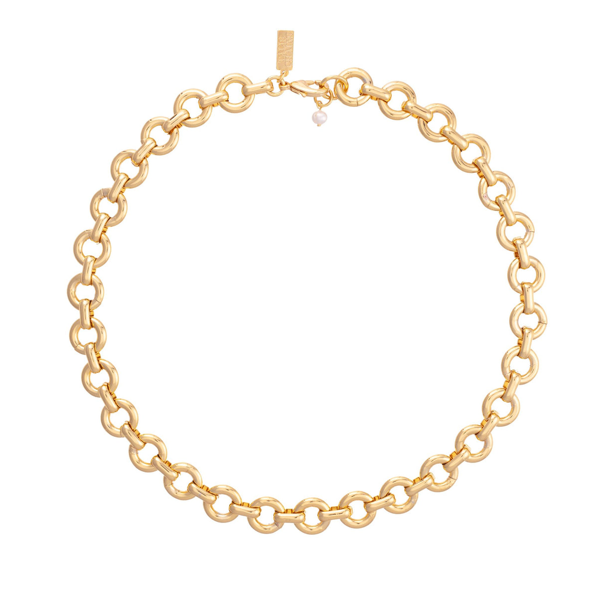 gold choker chain necklace