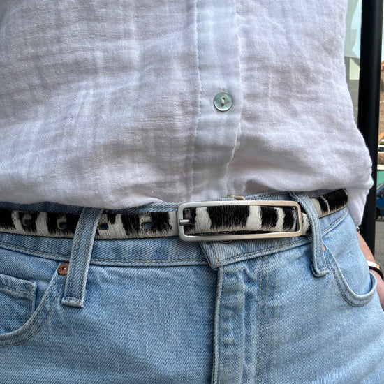 Thin Zebra belt