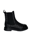 Black pull on Chelsea boot. 