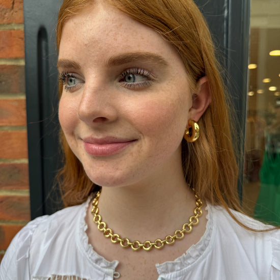 gold choker chain necklace