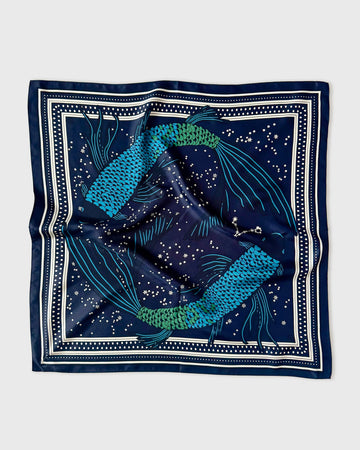 Pisces Scarf Cream Navy