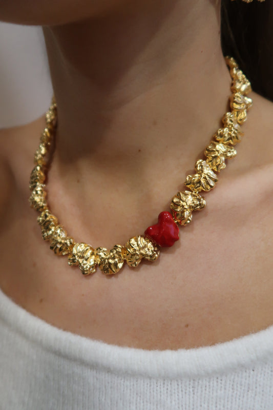 Multi Mini Heart Wave Necklace