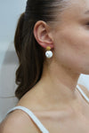 Delicate Feminine Wave Pearl Earrings
