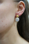 Delicate Feminine Wave Pearl Earrings