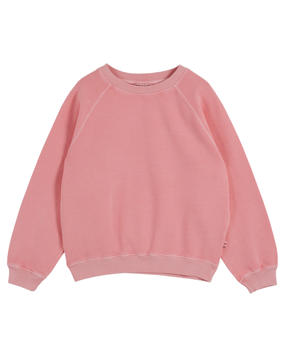 Slightly faded pink raglan sleeved sweatshirt