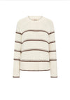 MMRola Bine Stripe Crewneck Knit Coffee