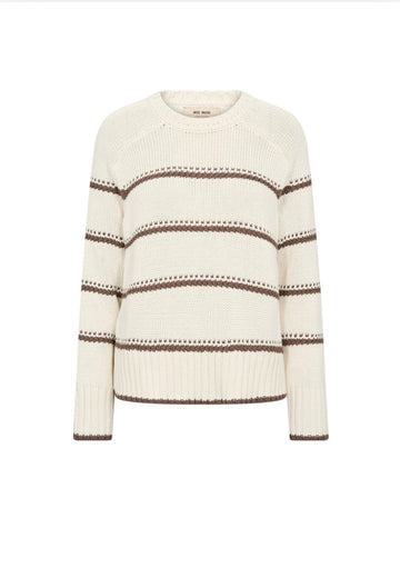 MMRola Bine Stripe Crewneck Knit Coffee