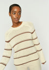 MMRola Bine Stripe Crewneck Knit Coffee