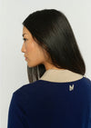 MMRelena Flip Knit Cardigan Salute Navy