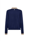 MMRelena Flip Knit Cardigan Salute Navy