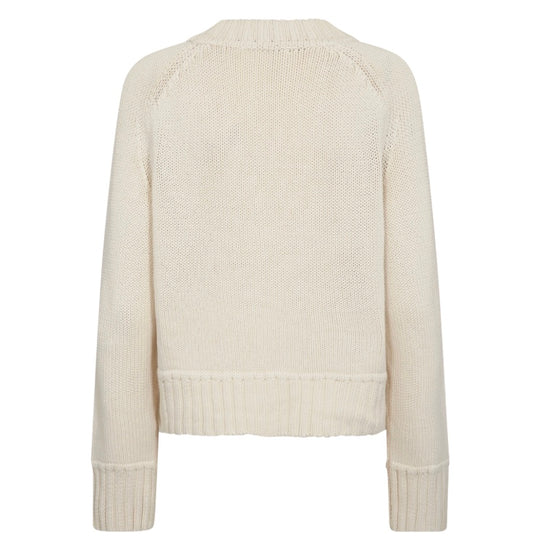 Beige sweater on a white background