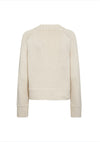 Beige sweater on a white background