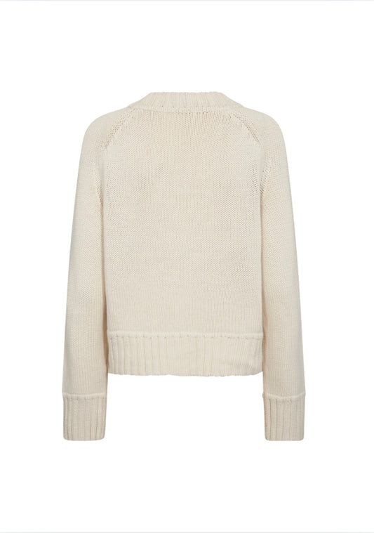 Beige sweater on a white background