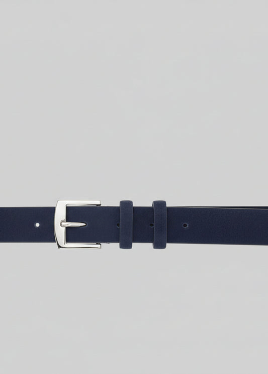 Holly Suede Belt Navy