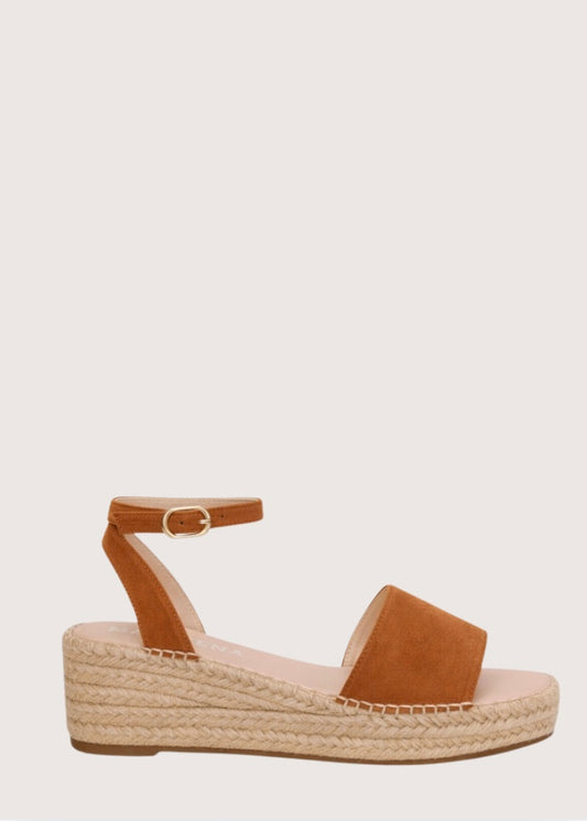 tan suede espadrille