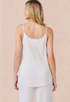 white frayed edge camisole 