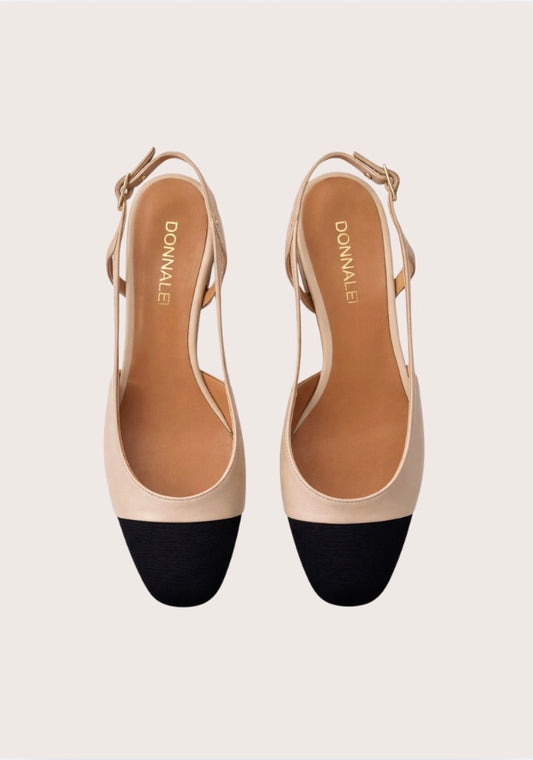Margo Slingback Oyster/Black