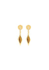 drop earrings with tigers eye stone