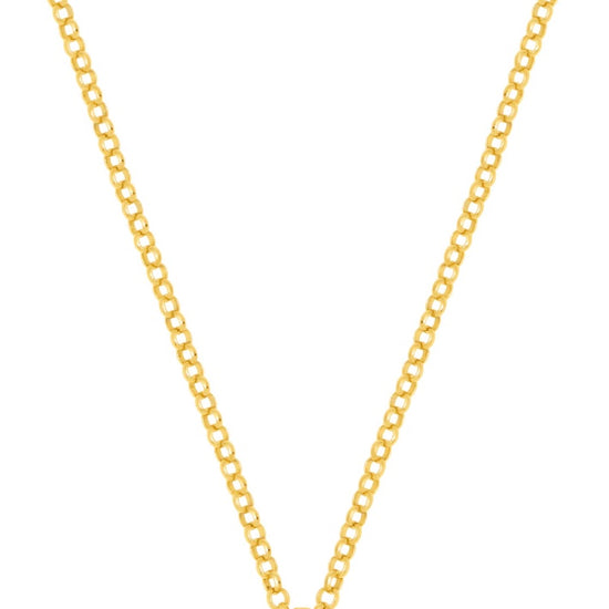 ball chain necklace with a t-bar pendant featuring olive cz  stone