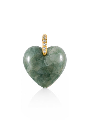 Heart Pendant Indian Agate