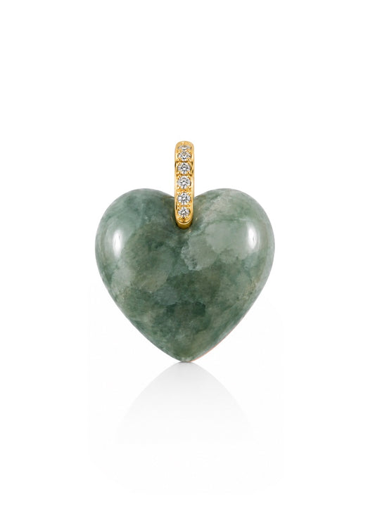 Heart Pendant Indian Agate