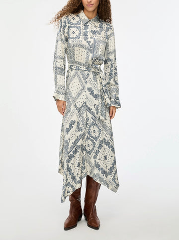 Acaici Dress Ivory Print